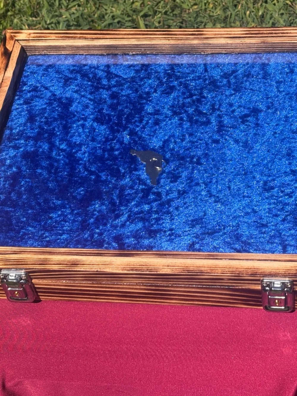 Burnt cypress display case